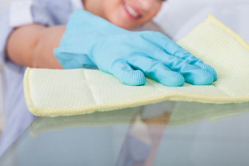 Dust removal from fabric window drapes