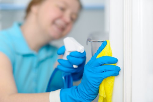 A carpet cleaning specialist in Chiswick treating stains and odours