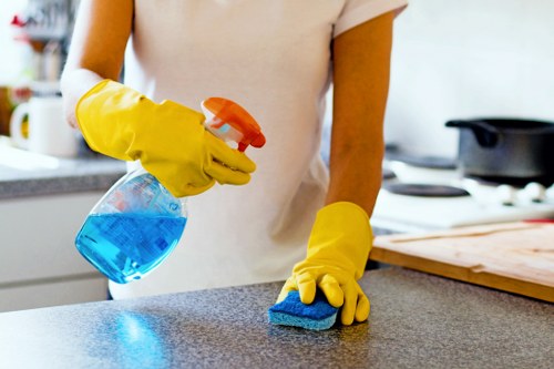 Waste handling and compliance during a service visit