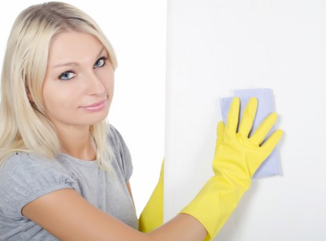 Deep cleaning a high-traffic carpet area
